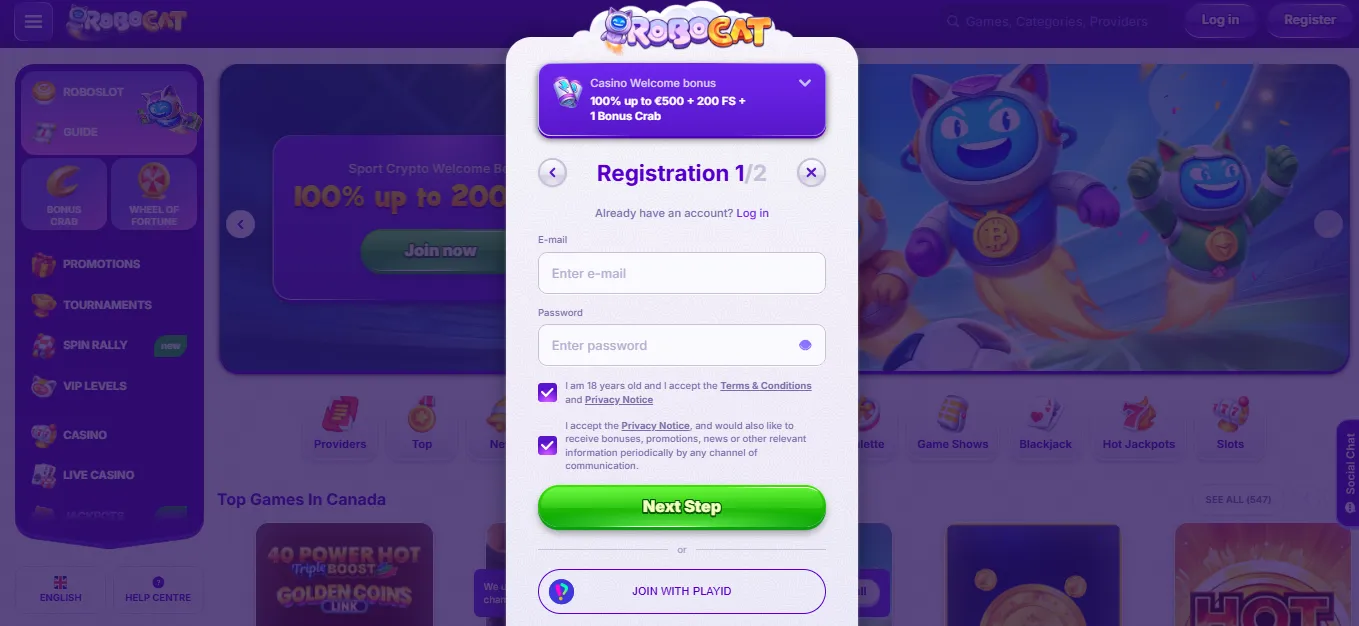 Step-by-step sign-up guide to the best crypto casino