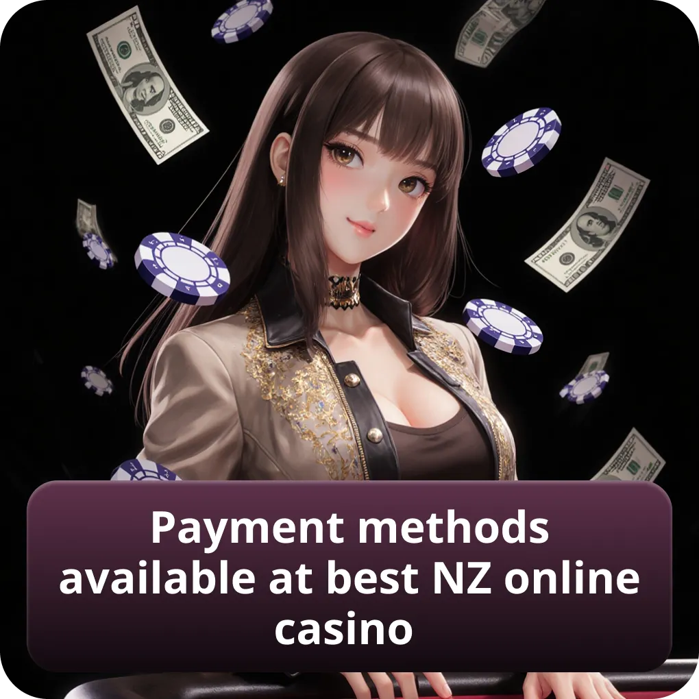 Payment methods available at best NZ online casino